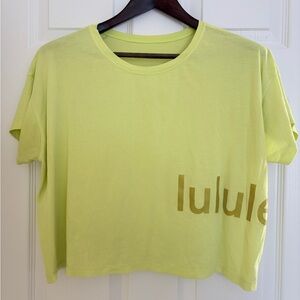 Lululemon Cate's T-Shirt Electic Lemon Size 10